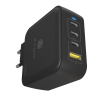 LadegerĂ¤t 4-Port IcyBox 100W GaN mit PD 3.0