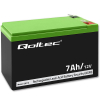 QOLTEC AKUMULATOR AGM 12V | 7AH | MAX. 105A | SECURITY