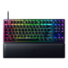 Razer Łowca V2 bez klaw. num., klaw. do gier, optyczna, LED RGB, Stany Zjednoczone, czarny, przewodowe, klikający fioletowy przełącznik