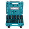 Makita E-16586 Gniazdo udarowe Wpływ socket set Czarny, Zielony