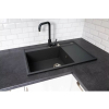 Zlewozmywak granitowy PYRAMIS CAMEA (79x50) 1B 1D L 070058501 karbon