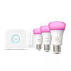 Philips Hue White and color ambiance Zestaw startowy: 3 inteligentne żarówki E27 (1100) + regulator przyciemniania Hue Dimmer switch