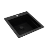 Zlew SIROS (47x51,5) 1B Black Edition + Bateria SERINA