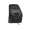 Mysz pionowa Bakker Elkhuizen DXT 3 - ergonomiczna, prawo- i leworęczna - optyczna - 7 przycisków - bezprzewodowa, przewodowa - 2,4 GHz, USB-C - odbio