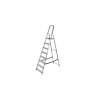 Drabina aluminiowa wolnostojąca 8 stopni 150 kg AWTOOLS