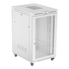 SZAFA INSTALACYJNA RACK STOJĄCA 19" 27U 800X1000 SZARA DRZWI PERFOROWANE LCD LANBERG (FLAT PACK)
