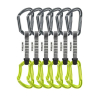 Edelrid 737910106270 karabińczyk do wspinaczki Zapięcie z blokadą W kształcie litery D Zielony, Szary 6 szt.