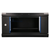 Extralink LITE 4U 530X400 WALL-MOUNTED RACKMOUNT CABINET BLACK Stojak wolnostojący/ścienny/podłogowy Czarny