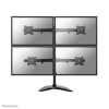 Neomounts NM-D335D4BLACK uchwyt / stojak do monitorów 68,6 cm (27") Biurko Czarny