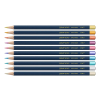 CARAN D'ACHE Kredki Cosmic Blue, 10 metalicznych kredek z drewna cedrowego w gwieździstym pudełku.