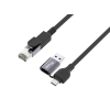 Equip Adapter GigaBit USB-C+A->RJ45     St/St  5.00m schwarz