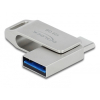 DeLOCK Pendrive USB-C + Typ-A 5 Gbps 128 GB - metalowa obudowa