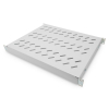 1U fixed shelf for 600 mm depth racks44x482x350 mm, adjust. 350-550 mm depth, grey