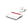 FRITZ!Box 7530 AX router bezprzewodowy Gigabit Ethernet Dual-band (2.4 GHz/5 GHz) Szary, Czerwony, Biały