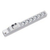 Bachmann 333.411 rozdzielacz zasilania PDU 6 x gniazdo sieciowe 1U Szary, Srebrny