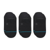 Stance Icon No Show 3 Pack Skarpety do tenisówek Czarny 3 par(y)
