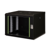 Digitus Szafa sieciowa wisząca Unique 19" 7U rack 600x450, drzwi szyba, czarny, niedzielona, złożona, 100kg