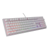 GENESIS Thor 303 klawiatura Gaming USB QWERTY US English Biały