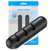 5-portowy organizer kabli Vention 2 szt. czarny