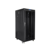 LANBERG SZAFA STOJĄCA RACK 19" 27U 800X1000 DRZWI SZKLANE LCD CZARNA (FLAT PACK) FF01-8027-12BL