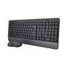 Klawiatura i mysz TRUST TREZO WIRELESS DESKSET ECO US