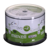 MAXELL Płyta DVD+R 4,7GB, 50 szt.  w opakowaniu cake (szpindel). Prędkość zapisu 16X, 120 min.  Płyty do nadruku atramentowego. Przeznaczenie Multimed