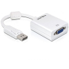 DeLOCK 61766 adapter kablowy 0,125 m VGA (D-Sub) DisplayPort Biały