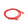 PATCHCORD KAT.5E UTP 2M CZERWONY FLUKE PASSED LANBERG 10-PACK