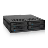 Stacja dokująca Icy Dock MB324SP-B, 0 TB, Serial ATA, Serial ATA II, Serial ATA III, Serial Attached SCSI (SAS), 440 g, Komputer stacjonarny