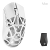WLMOUSE Beast X Max Solid Sides Gaming Maus, Omron Optical Switches - weiß