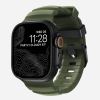 NOMAD Rocky Point Band - pasek do Apple Watch 46mm/49mm z FKM oraz tytanu (forest, black hardware)