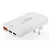 Hama 00201976 ładowarka do urządzeń przenośnych Laptop, Power bank, Smartfon, Tablet Biały Prąd przemienny Szybkie ładowanie Wewnętrzna