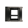 Extralink Szafa rack 12U 600x600 AZH Czarna montowana na ścianie, dwusekcyjna