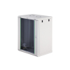 Digitus Szafa sieciowa wisząca DYNAmic 19" 16U rack 600x450, drzwi szyba, szary, niedzielona, złożona, 60kg