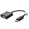 Adapter Lanberg AD-0007-BK (DisplayPort M - DVI-D F; 0,10m; kolor czarny)