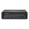 Shuttle Nano PC NE10N, Intel N 100, 1x HDMI, 1x DP, 6x USB, 1x LAN, bez wentylatora, ciągła praca 24/7, w tym VESA, komputer PC 0,6 l, Mini PC barebon
