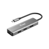 Equip 133485 zewnętrzna karta graficzna usb 3840 x 2160 px Czarny, Srebrny