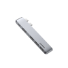 Ugreen  wielofunkcyjny HUB 2x USB Typ C na USB Typ C PD (Thunderbolt 3, 100W, 4K@60 Hz, 10 Gbps) / HDMI 4K@30 Hz / 3x USB 3.0 do MacBook Pro / Air sza