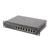 Digitus 10-calowy 8-portowy przełącznik Gigabit Ethernet PoE