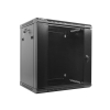Szafa rack Lanberg WF01-6412-10B (12U; 635mm / 600mm / 450 mm; wisząca; Szklane; 19''; kolor czarny)