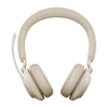 Słuchawki nauszne bezprzewodowe Jabra Evolve2 65 UC Stereo Link380a, beige