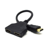 Adapter GEMBIRD DSP-2PH4-04 (HDMI M - 2x HDMI F; 0,20m; kolor czarny)
