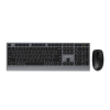 GEMBIRD BEZPRZEWODOWY ZESTAW KLAWIATURY + MYSZ DUAL MODE, 2.4 GHZ + BT, SLIM, UKŁAD RU, KOLOR CZARNY