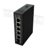 SWITCH LANBERG LIGHT INDUSTRIAL POE 1XBT 3XAT SFP+ETH DIN NIEZARZĄDZALNY FAST ETHERNET