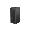 Szafa instalacyjna rack stojąca 19" 37U 800X800 czarna drzwi perforowane LCD Lanberg (Flat Pack)