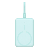 Powerbank Baseus Magnetic Mini Wireless 10000mAh 20W+kabel USB C-USB C (peppermint blue)