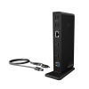 ICY BOX IB-DK2251AC Przewodowa USB 3.2 Gen 2 (3.1 Gen 2) Type-A Czarny