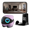 Domowy robot EnaBot - EBO AIR 2 Plus - towarzysz z funkcją monitoringu i rozmów video (purpurowy)