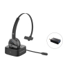 CONCEPTRONIC Headset Mono WLS BT5.0/Mikro/ANC/Dock  22Std sw