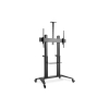 Stojak mobilny pojedynczy z półką i uchwytem na kamerę 1xLCD max. 120" max. 140kg